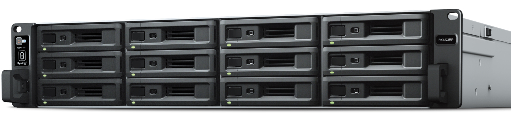 Image of Synology RX1223RP storage drive enclosure HDD/SSD enclosure Black...