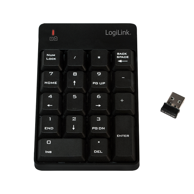 Image of LogiLink ID0120 numeric keypad Notebook RF Wireless Black