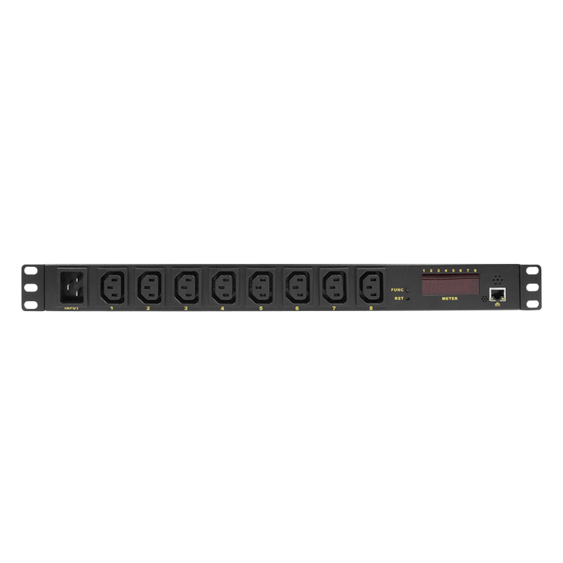 LogiLink PDU8P01 power distribution unit (PDU) 8 AC outlet(s) 1U Black