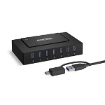 Plugable Technologies USBC-HUB7BC interface hub USB 3.2 Gen 1 (3.1 Gen 1) Type-C 5000 Mbit/s Black