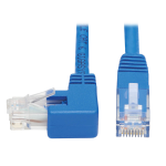 Tripp Lite N204-020-BL-LA Left-Angle Cat6 Gigabit Molded UTP Ethernet Cable (RJ45 Left-Angle M to RJ45 M), Blue, 20 ft. (6.09 m)