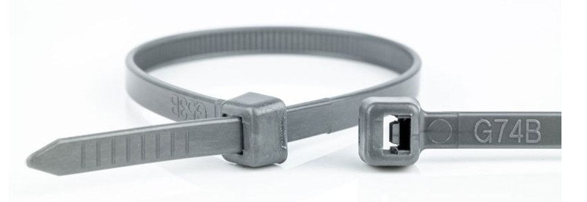 WKK 11032871 cable tie Releasable cable tie Plastic, Polyamide Grey 100 pc(s)