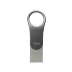 Silicon Power Mobile C80 USB flash drive 32 GB USB Type-A / USB Type-C 3.2 Gen 1 (3.1 Gen 1) Titanium