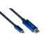 Alcasa 4520-CSF015B video cable adapter 1.5 m USB Type-C HDMI Type A (Standard) Blue