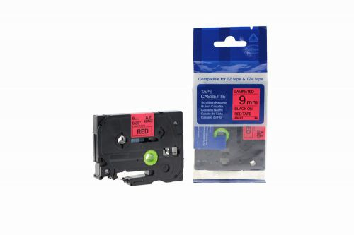 CTS Compatible Brother P Touch TZe-421 Black on Red also for TZ-421 Label Cassette