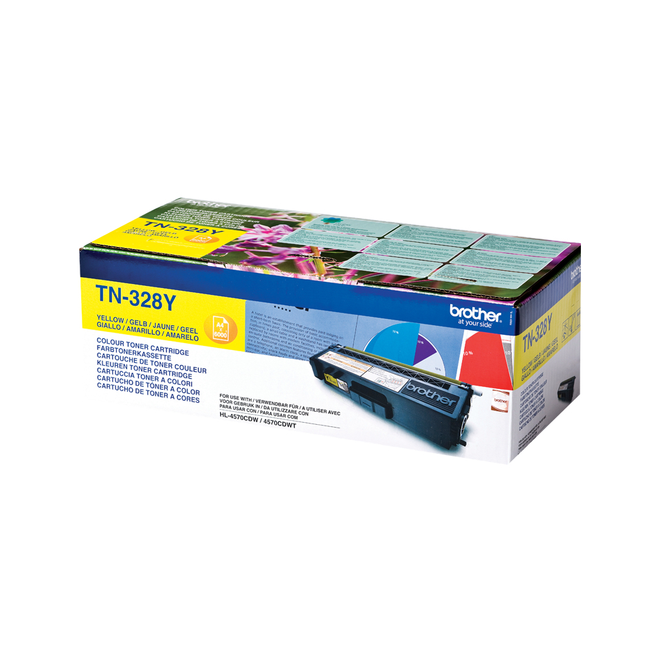 Image of Brother TN-328Y Toner yellow extra High-Capacity, 6K pages ISO/IEC...