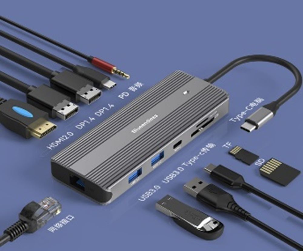 JLC PN78 11 in 1 Multiport Adapter with 100w PD