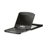 ATEN CL3100NX rack console 47 cm (18.5") 1366 x 768 pixels Metal, Plastic Black 1U