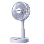 STATUS 6" Rechargeable USB Telescopic and Folding Desk Fan - White