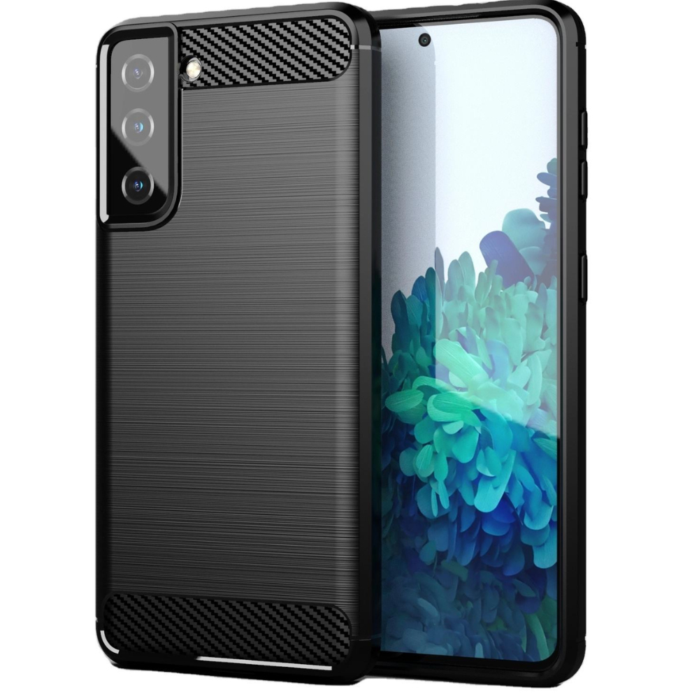 Samsung S21 FE Brushed Silicone Case- Black thumbnail