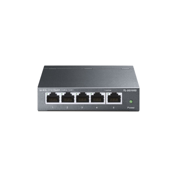 TP-Link TL-SG105S(UN) network switch Unmanaged Gigabit Ethernet (10/100/1000) Desktop Black