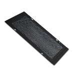 APC NetShelter Cable Management, Cable Trough, Perforated Cover, Black, 620 x 1.2 x 309.8 mm