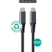 eSTUFF ES604275 USB cable USB4 Gen 2x2 2 m USB C 20 Gbit/s 100 W Black