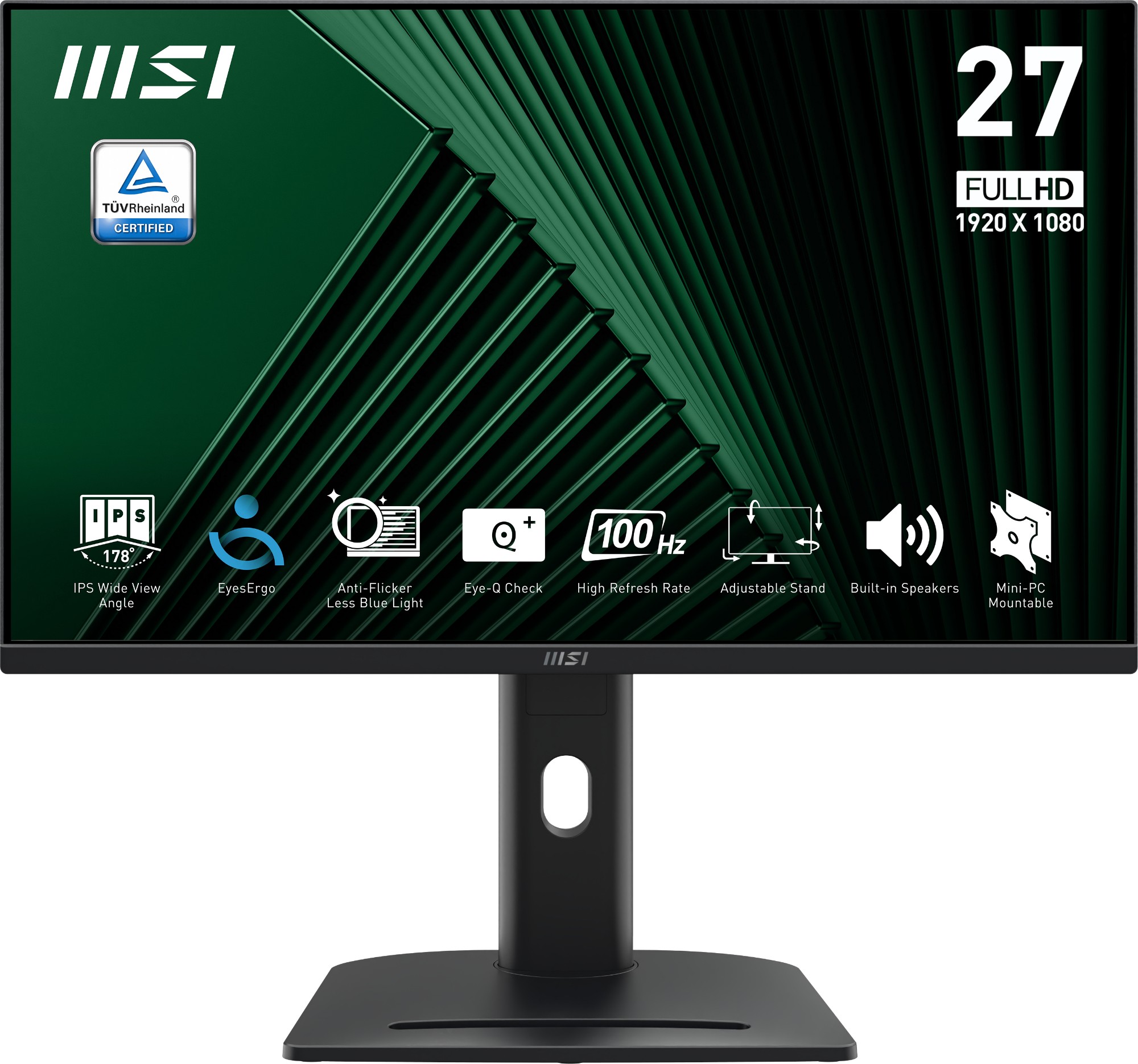 PRO MP275PG MSI 27 Flat FHD Solution ADJ Stand