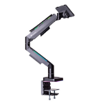 Thermaltake GEA-MSR-SMSBLK-01 monitor mount / stand 124.5 cm (49") Desk Black, Grey