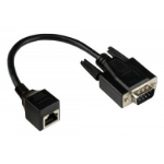 Alcasa 4945-MF tussenstuk voor kabels RJ-45 RS232 Zwart