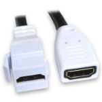 BRobotix 104691 cable HDMI 0.12 m HDMI Tipo A (Estándar) Negro, Blanco