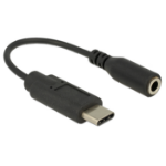 DeLOCK 65842 mobile phone cable Black 0.14 m USB C 3.5mm