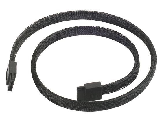 Photos - Cable (video, audio, USB) SilverStone CP07 SATA cable 0.5 m Black SST-CP07 