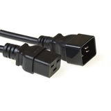 Image of Microconnect PE141520 power cable Black 2 m C20 coupler C19 coupler