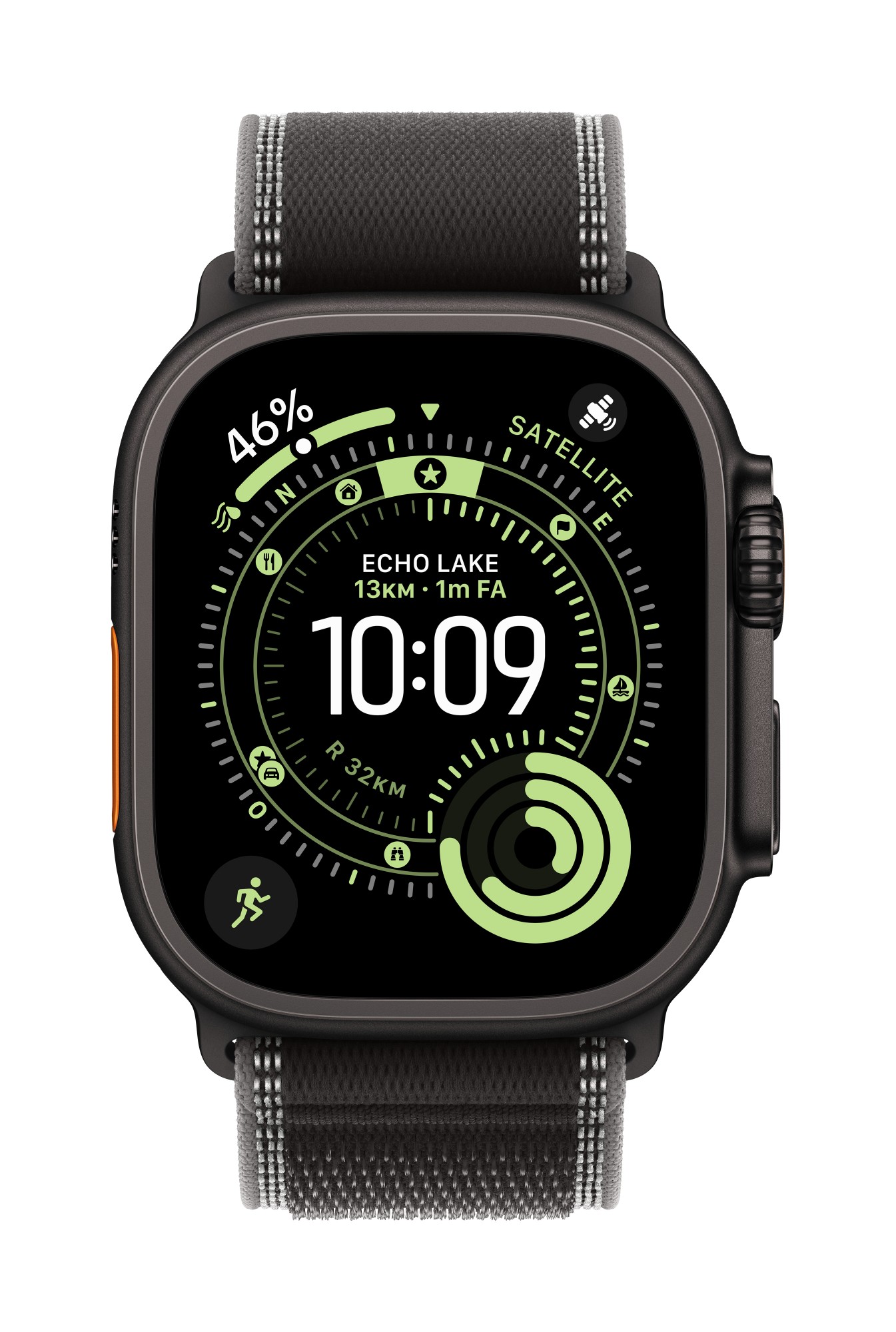 Apple MG9T4ZM/A smart wearable accessory Band Black Titanium. Polyeste
