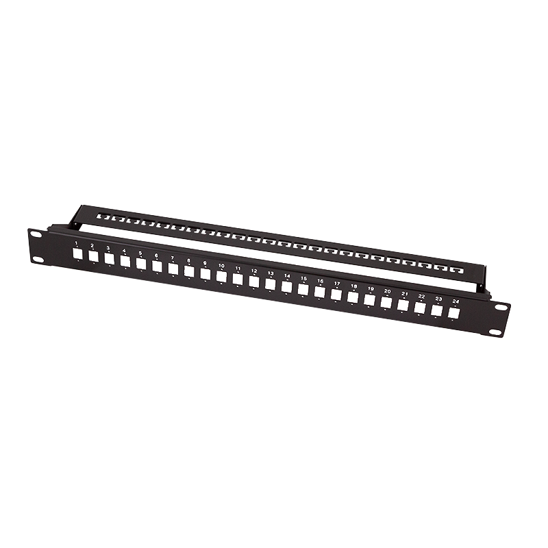 LogiLink Fiber Optic Panel for 24� LC-Duplex or SC-Simplex adapter, black