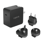 LogiLink PA0302 mobile device charger Universal Black AC Fast charging Indoor