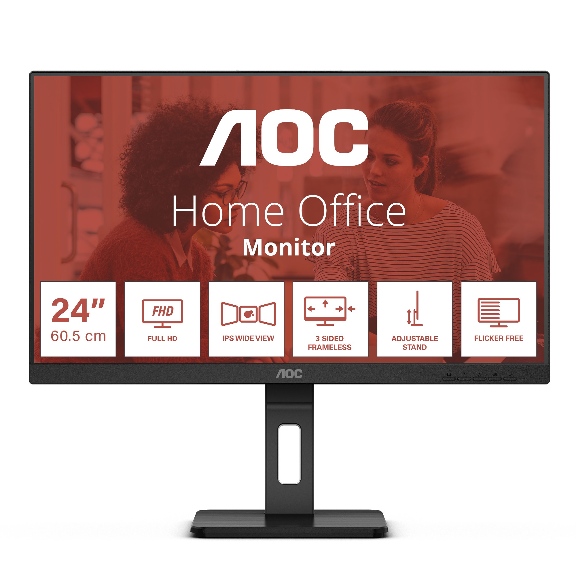 AOC E3 24E3QAF computer monitor 60.5 cm (23.8") 1920 x 1080 pixel