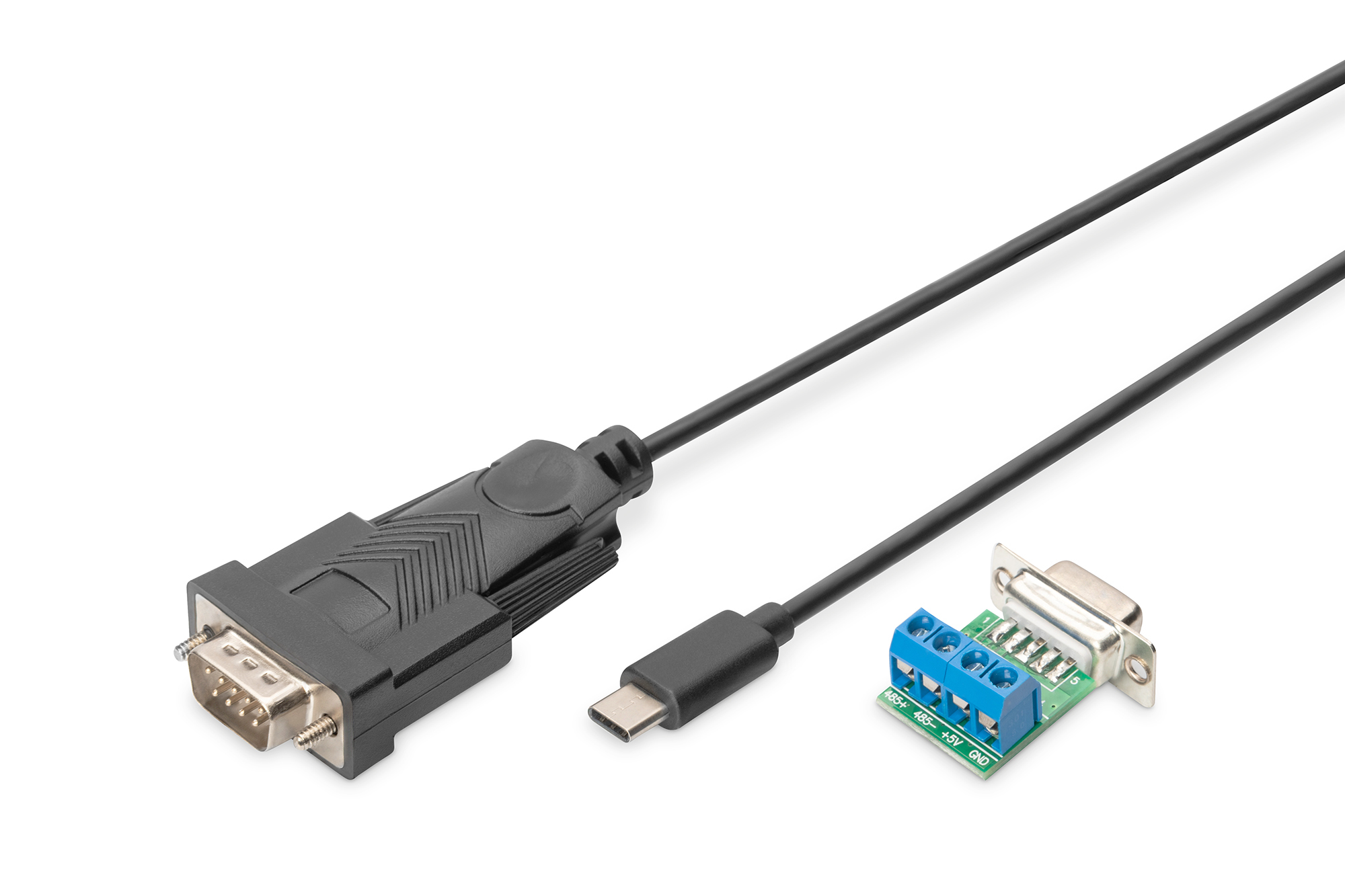 Photos - Cable (video, audio, USB) Digitus USB-C™ Serial Adapter, USB-C™ - RS485 DA-70168 