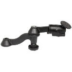 RAM Mounts 12" Curved Double Swing Arm with Round Plate