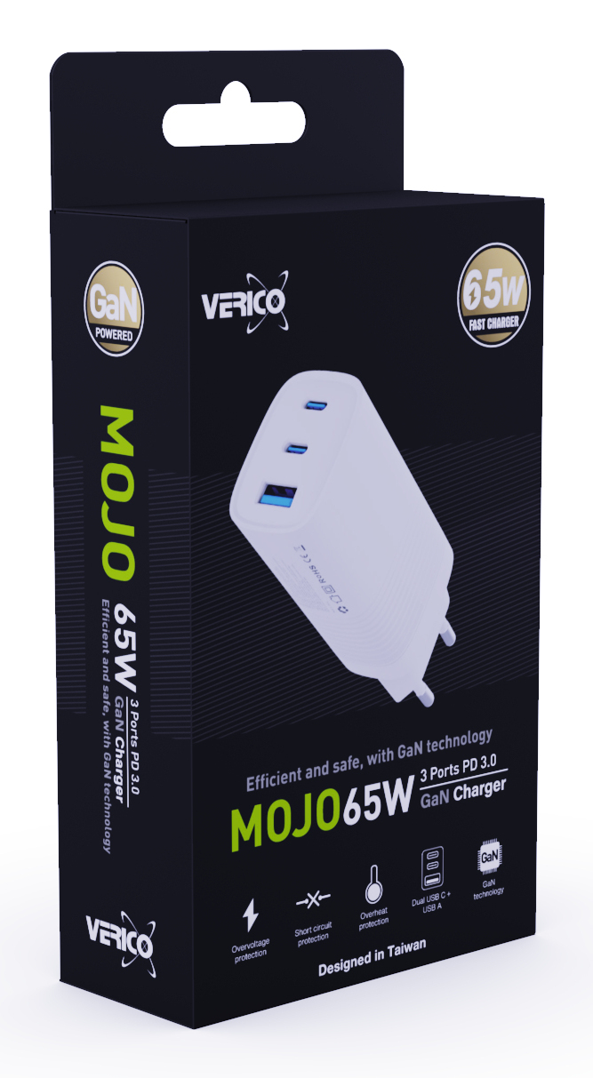 Verico 4OJ-AAFWE1-N1 mobile device charger Laptop, Smartphone, Tablet White AC Fast charging Indoor