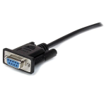 StarTech.com 3 m svart standard seriell DB9 RS232-kabel - M/F