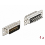 DeLOCK D-Sub HD 26 pin male metal, solder version, 4 pieces
