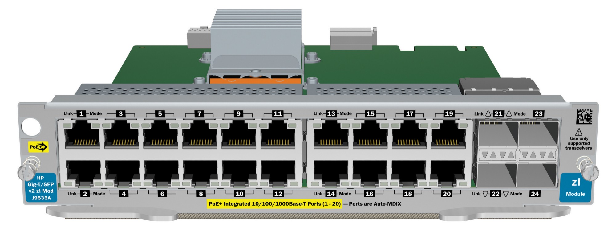 Hewlett Packard Enterprise 20-port GT PoE+/4-port SFP v2 Zl Network Sw