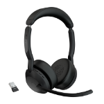 Jabra 25599-989-999-01 headphones/headset Wired & Wireless Head-band Office/Call center Bluetooth Charging stand Black