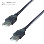 connektgear 3m USB 2 Connector Cable A Male to A Male - High Speed