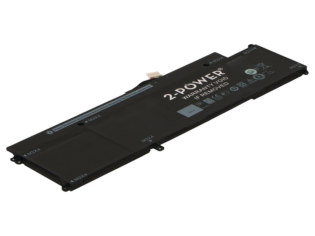2-Power 7.6v, 43Wh Laptop Battery - replaces MH25J