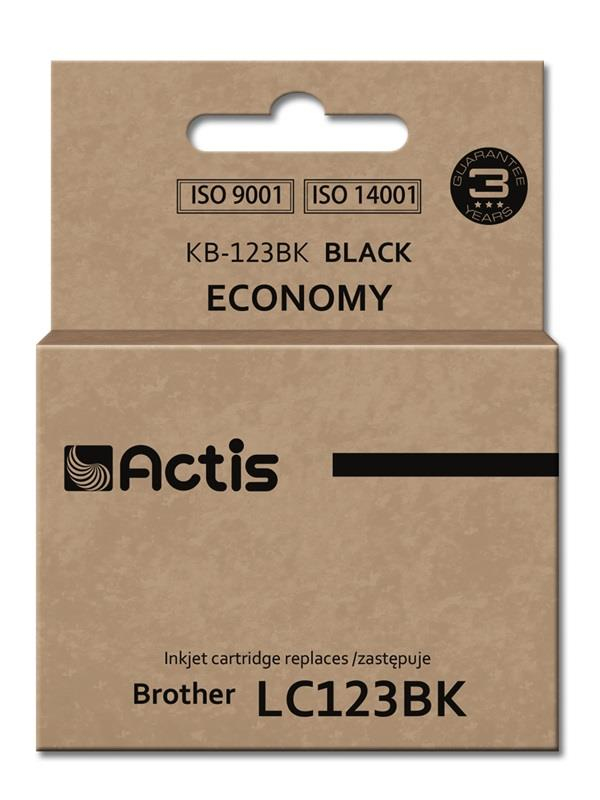 Actis KB-123Bk ink (replacement for Brother LC123BK/LC121BK; Standard; 10 ml; black)