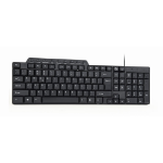 Gembird KB-UM-104 toetsenbord Universeel USB QWERTY Amerikaans Engels Zwart