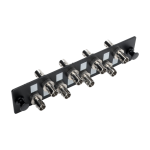 Tripp Lite High-Density Fiber Adapter Panel (MMF/SMF), 8 ST Simplex Connectors, Black