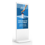 Allsee Technologies L65UHD3 Signage Display Totem design 165.1 cm (65") Wi-Fi 450 cd/m² 4K Ultra HD White Built-in processor Android 7.1