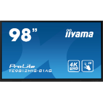 iiyama PROLITE Digital A-board 2.49 m (98") LED Wi-Fi 400 cd/m² 4K Ultra HD Black Touchscreen Built-in processor Android 24/7 -