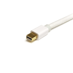 StarTech.com 1 m Mini DisplayPort-kabel - 4K x 2K Ultra HD-video - Mini DisplayPort 1.2-kabel - Mini DP till Mini DP-kabel för bildskärm - mDP-kabel fungerar med Thunderbolt 2-portar - Vit