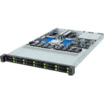 GIGABYTE R163-Z35-AAH1 rev 3.x AMD SoC Socket SP5 Rack (1U) Zwart, Staal