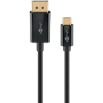 Goobay 75705 video cable adapter 2 m USB Type-C DisplayPort Black