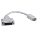 Tripp Lite P138-000-DVI DVI cable 7.87" (0.2 m) Mini-DVI DVI-D White