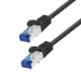 LogiLink Patch cable Cat.6A CCA S/FTP LSZH, black,  0,50 m, EconLine