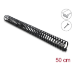 DeLOCK Cable Duct flexible self-adhesive screwable 45 x 46 mm - length 50 cm black
