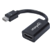 Manhattan Mini DisplayPort 1.2 to HDMI Adapter Cable, 1080p@60Hz, 12cm, Male to Female, Black, Equivalent to MDP2HDMI, Three Year Warranty, Polybag