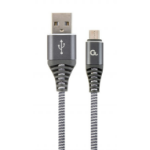 Cablexpert CC-USB2B-AMMBM-2M-WB2 USB cable USB 2.0 USB A Micro-USB B Grey, White